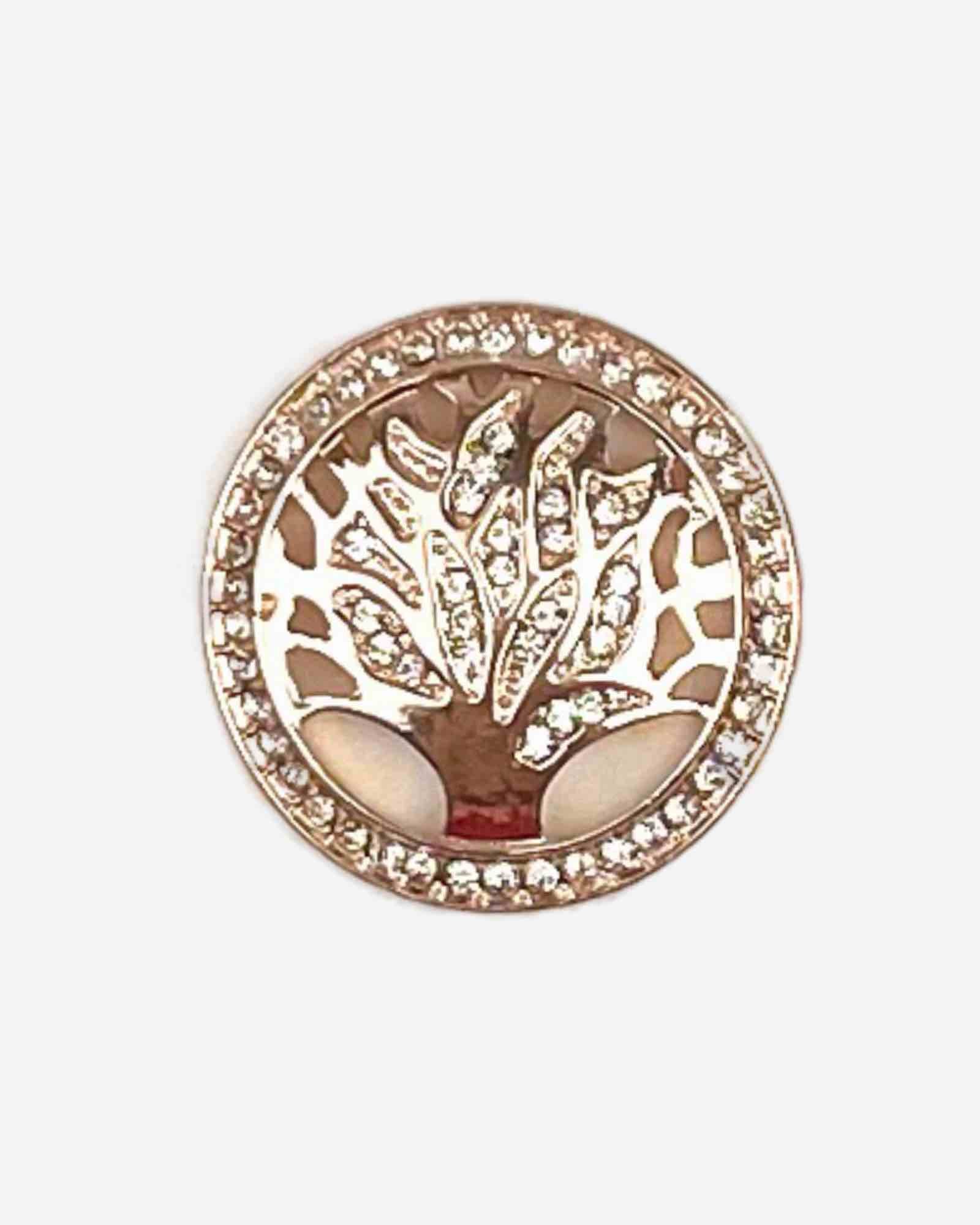 Magnet Brosche Lebensbaum Rosegold