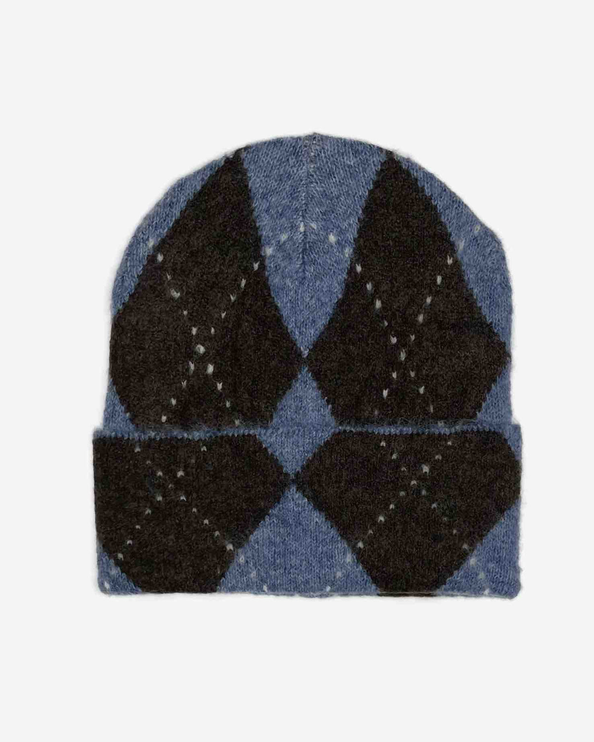 Damen Strickmütze mit Rautenmuster – weich & gemütlich