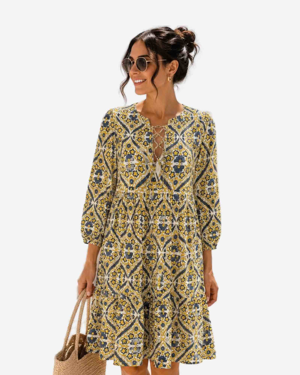 Damen Bio Baumwollkleid Made in Indien S/M