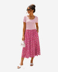 Damen Baumwollkleid mit Leo-Muster