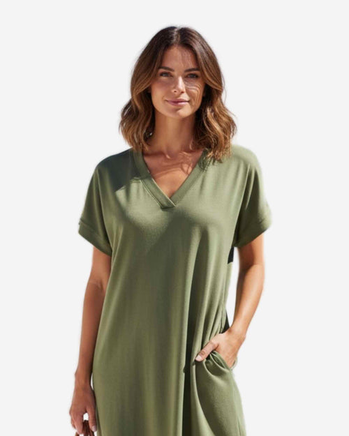 Damen Basic Freizeitkleid