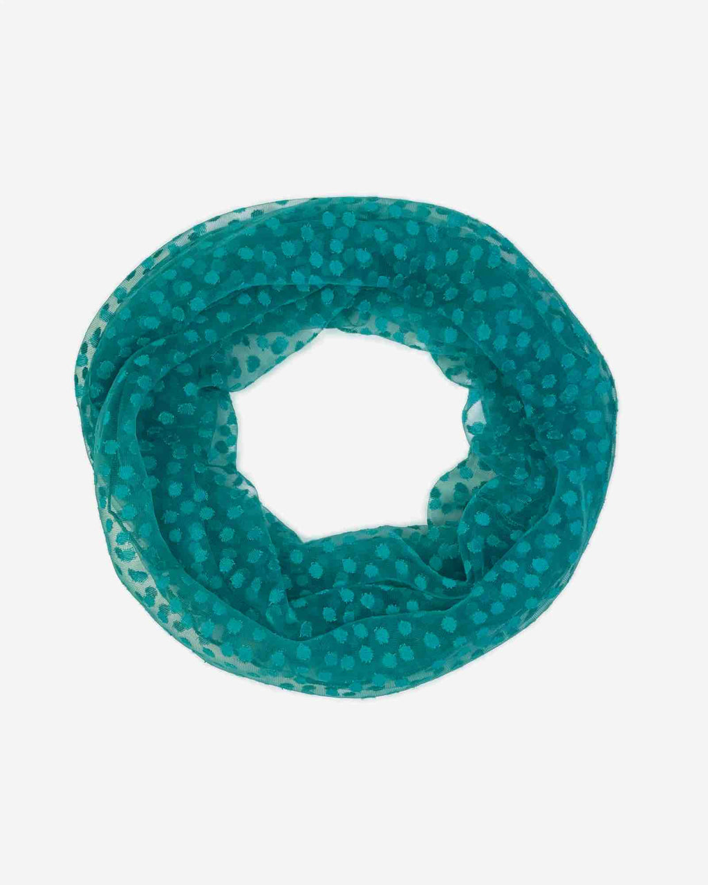 Damen Loop Schal mit Ausbrenner Punkten