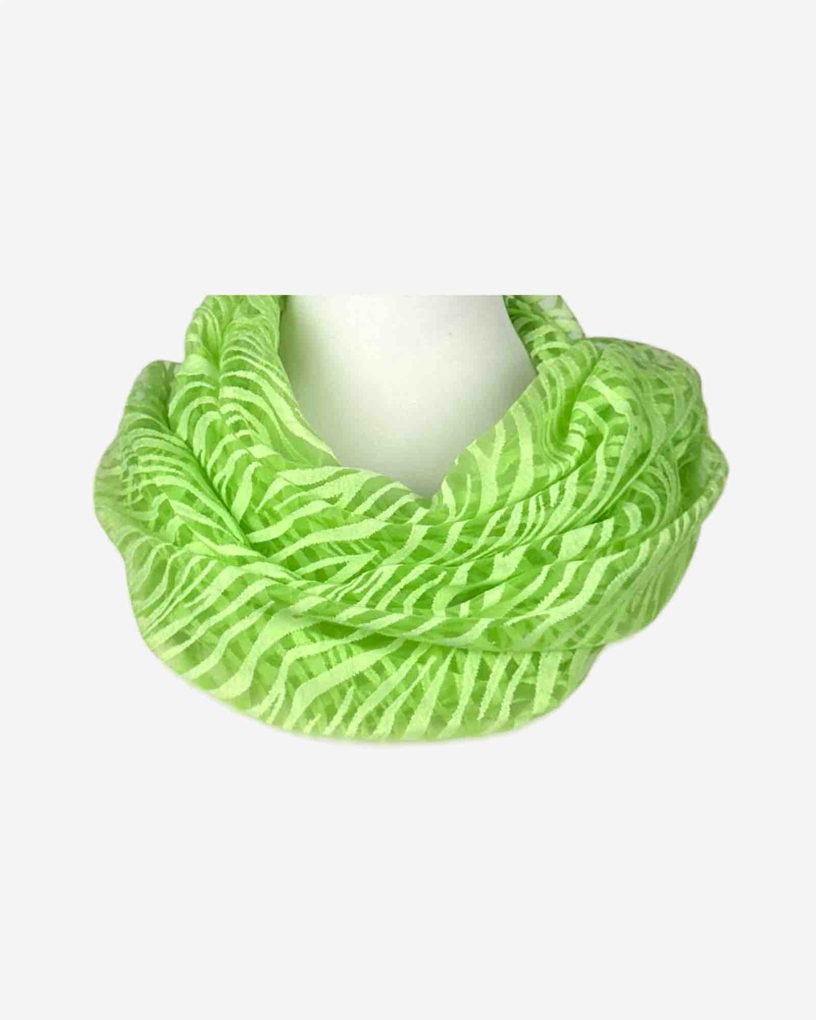 Damen Loop Schal mit Zebra-Muster