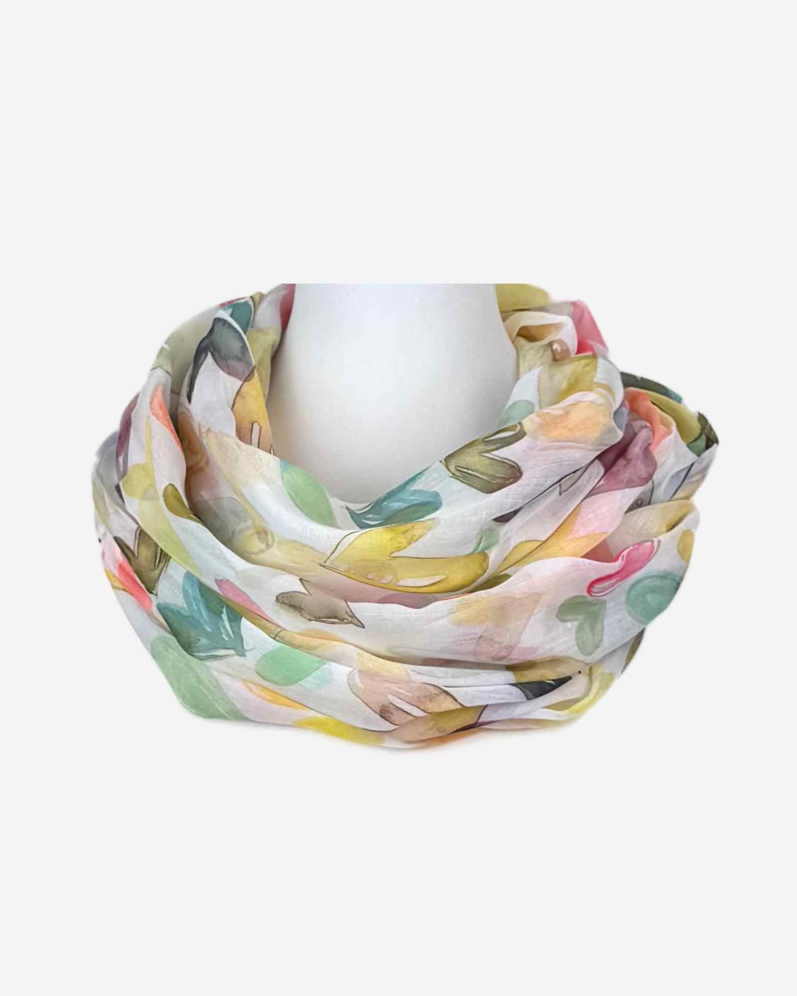 Damen Loop Schal mit Herz Print