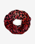 Damen Loop Schal mit Leo Print