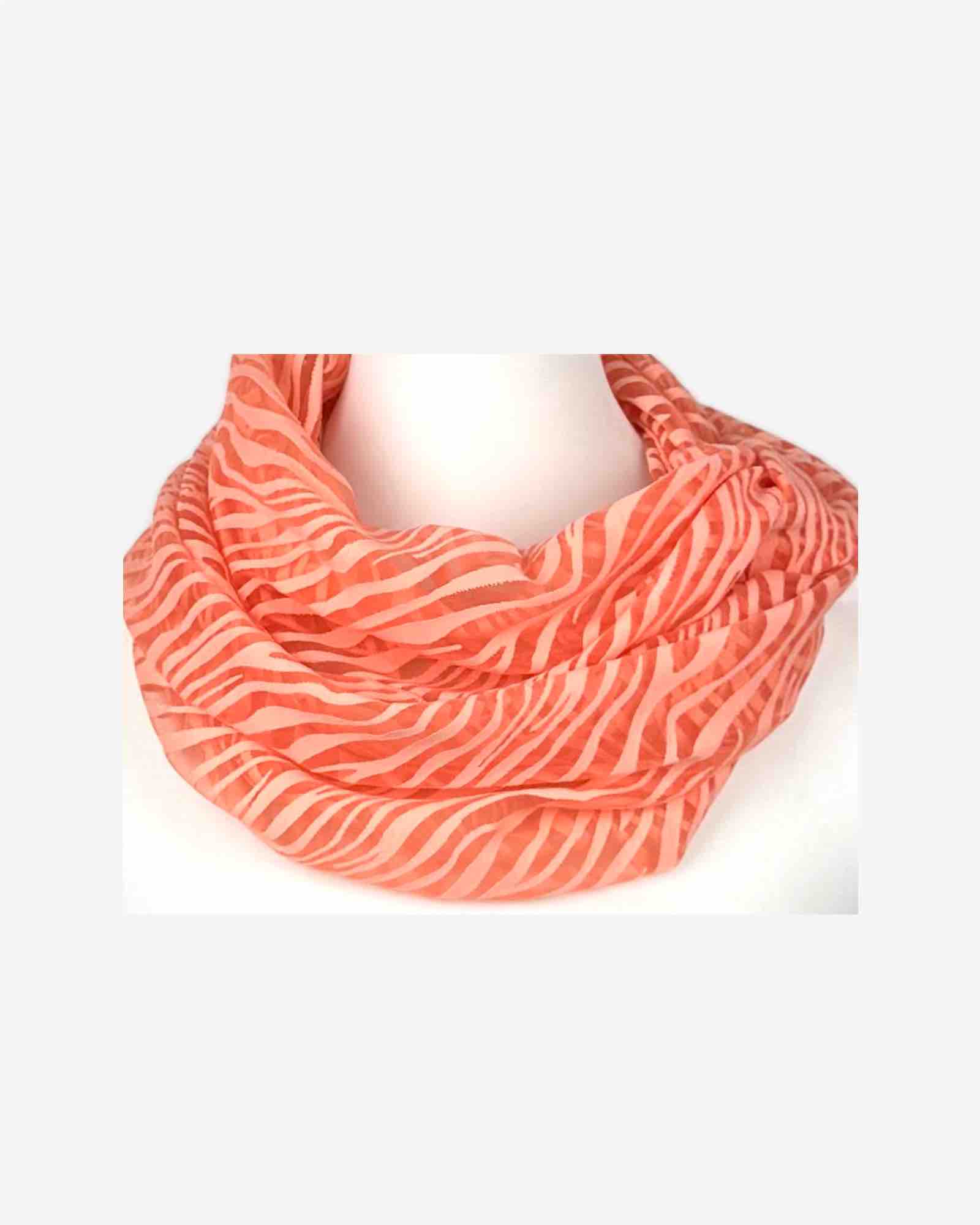 Damen Loop Schal mit Zebra-Muster