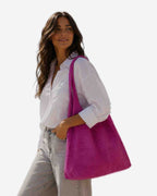 Damen Beutel Tasche aus Wildleder
