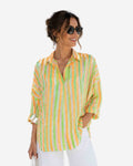 Damen Sommerbluse gestreift, Made in Italy