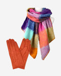 Set: Schal mit Handschuhen
