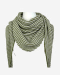Damen Cashmere Dreieckstuch Streifen Muster