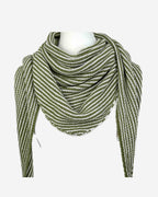 Damen Cashmere Dreieckstuch Streifen Muster