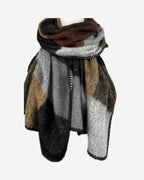Warmer Schal mit Karo Muster