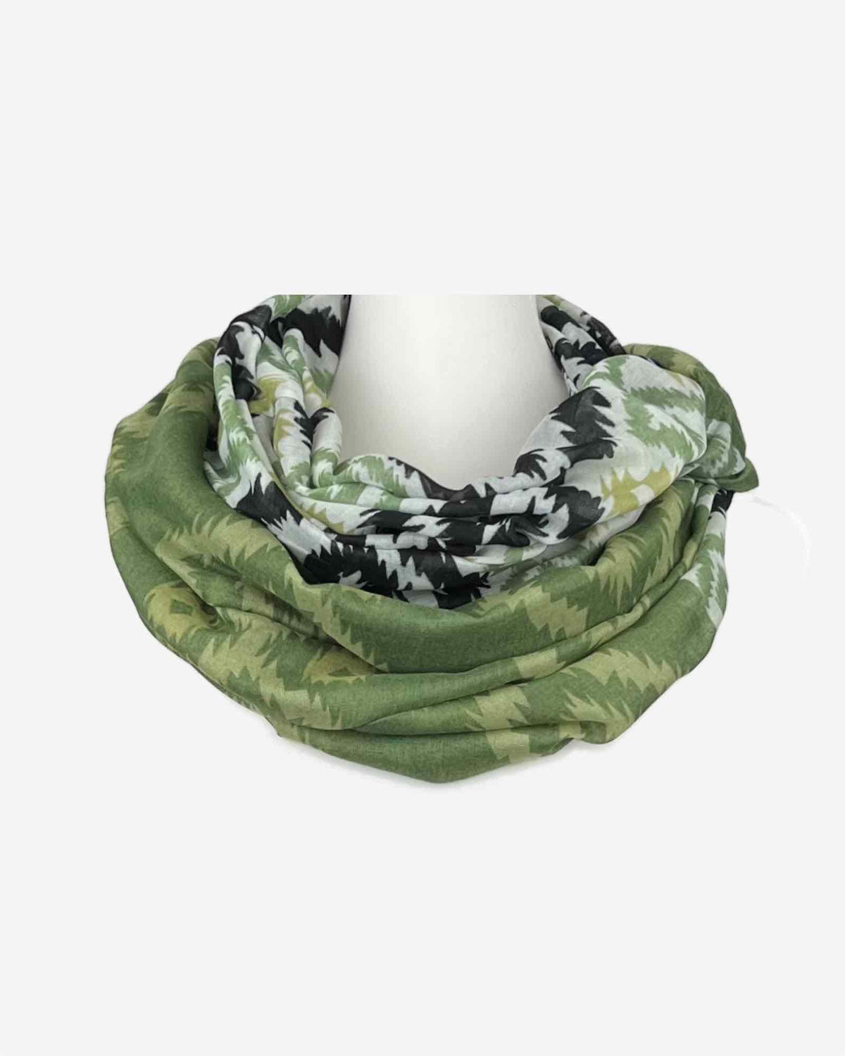 Damen Loop Schal mit Ethno-Muster – weich & leicht