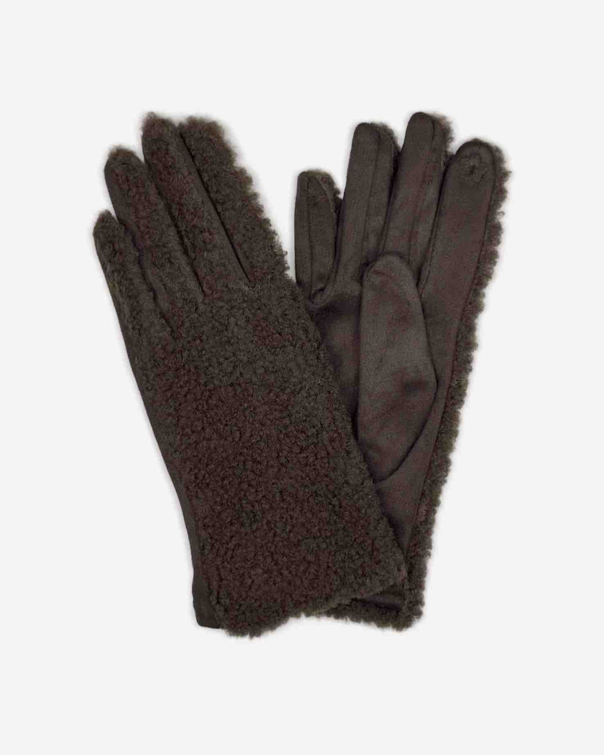 Damen Handschuhe mit Teddy-Optik – weich & ungefüttert