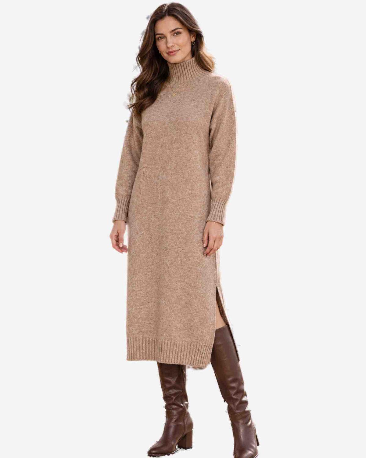 Damen Feinstrickkleid  – Made in Italy