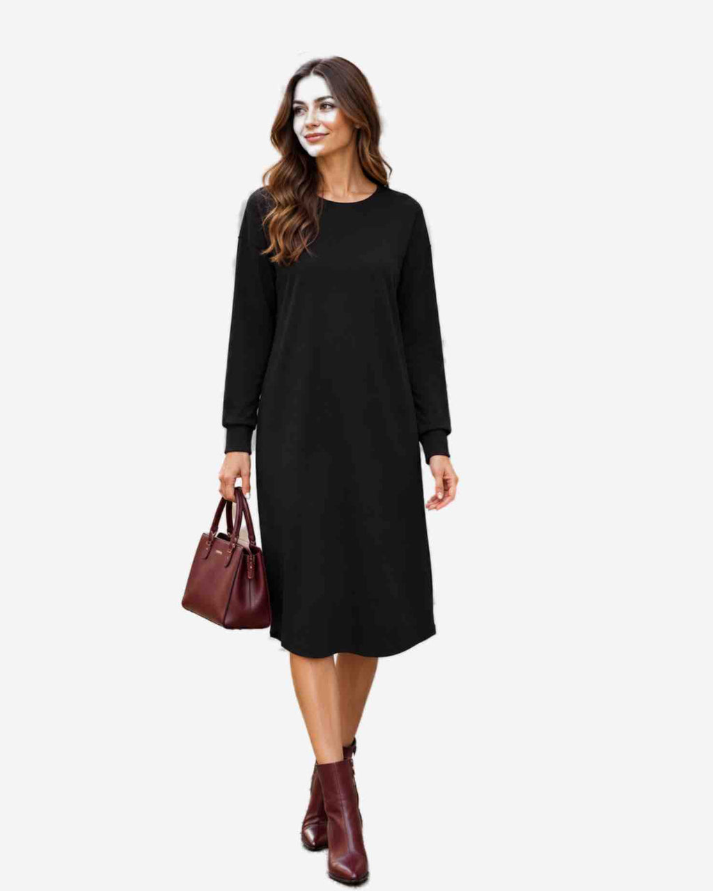 Damen Sweatkleid aus Stretch-Stoff – Made in Italy