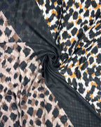 Damen Loop Schal mit Leo-Print – wärmend & weich