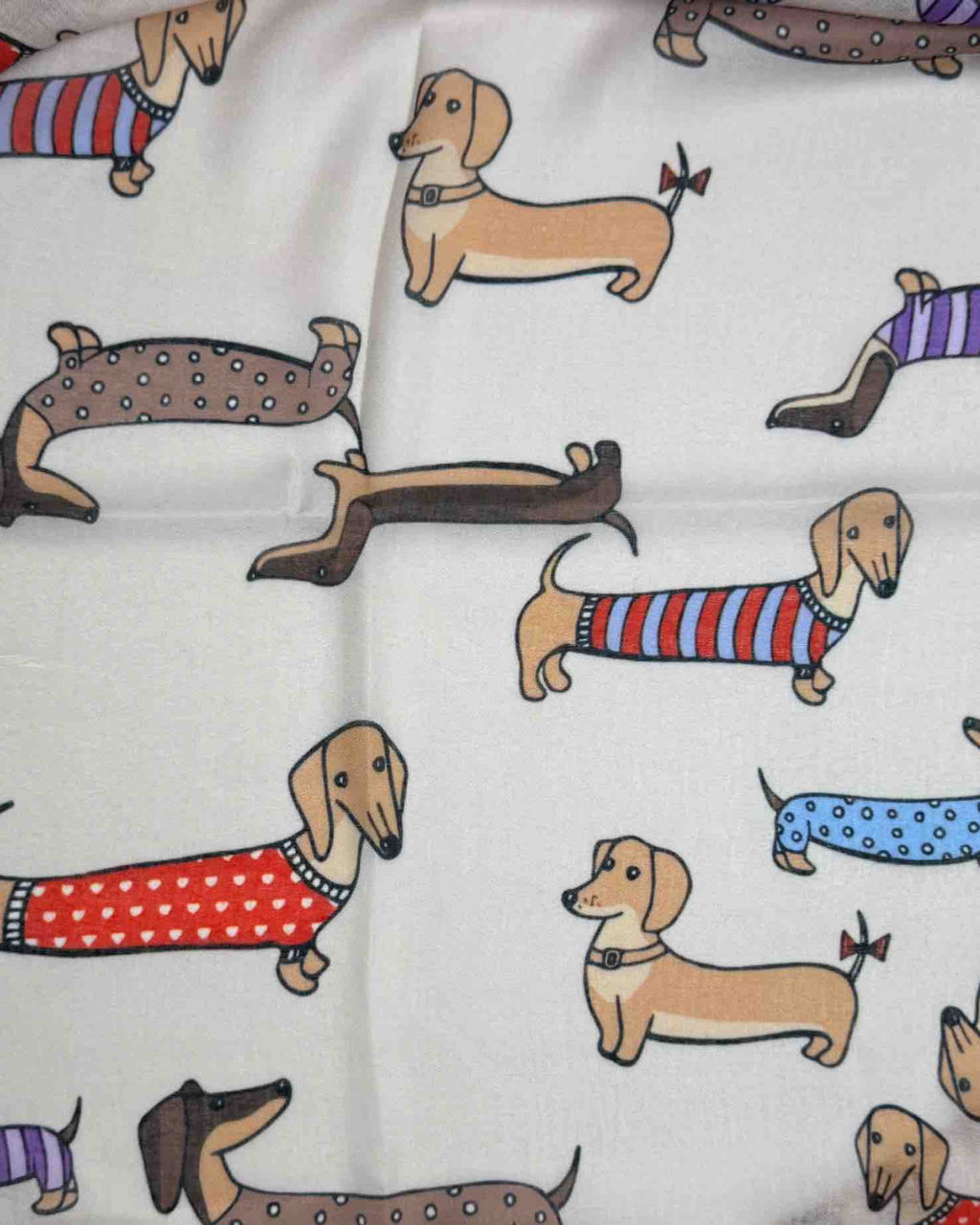 Damen Loop Schal mit Hunde Muster