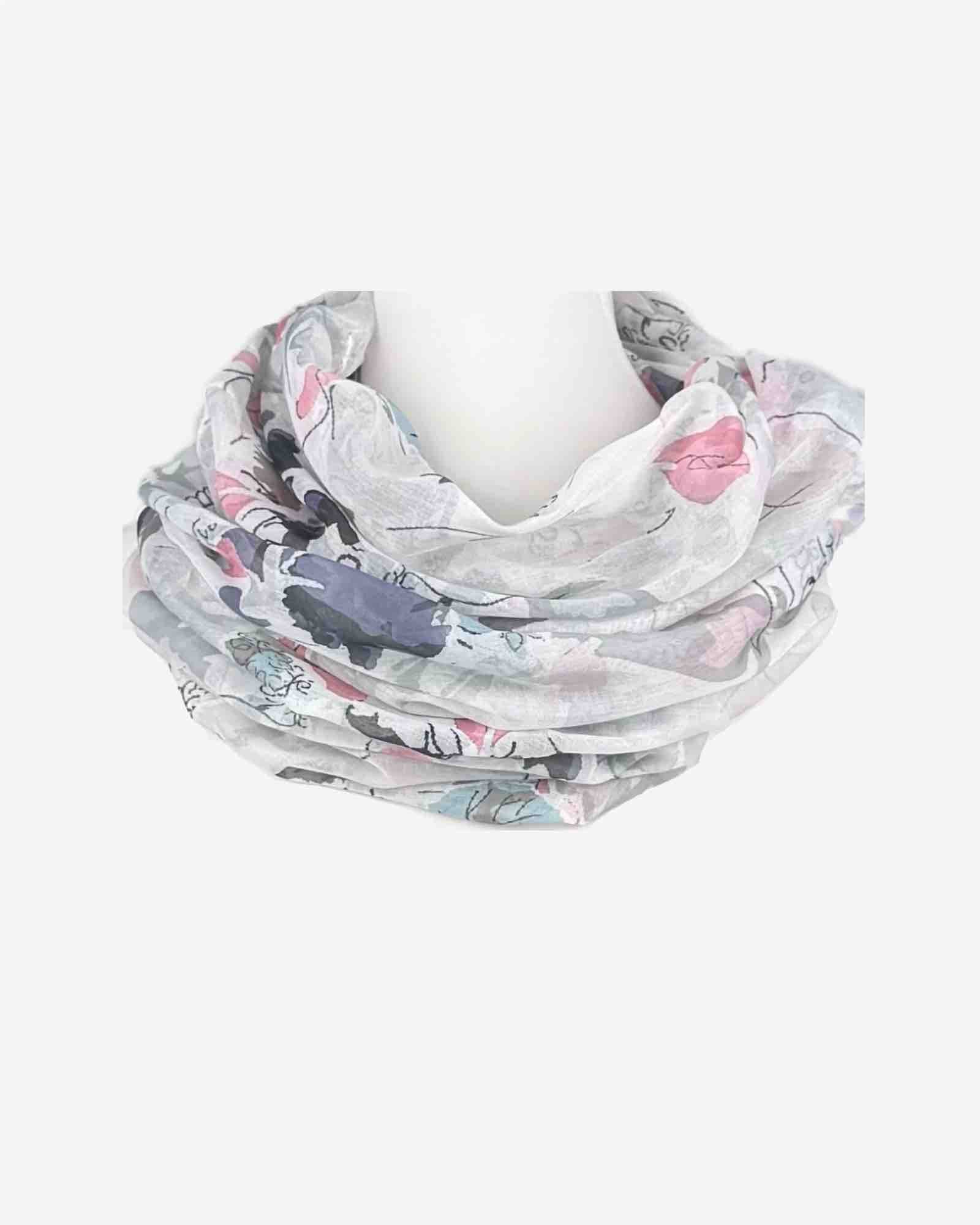 Damen Loop-Schal mit Aquarell-Muster