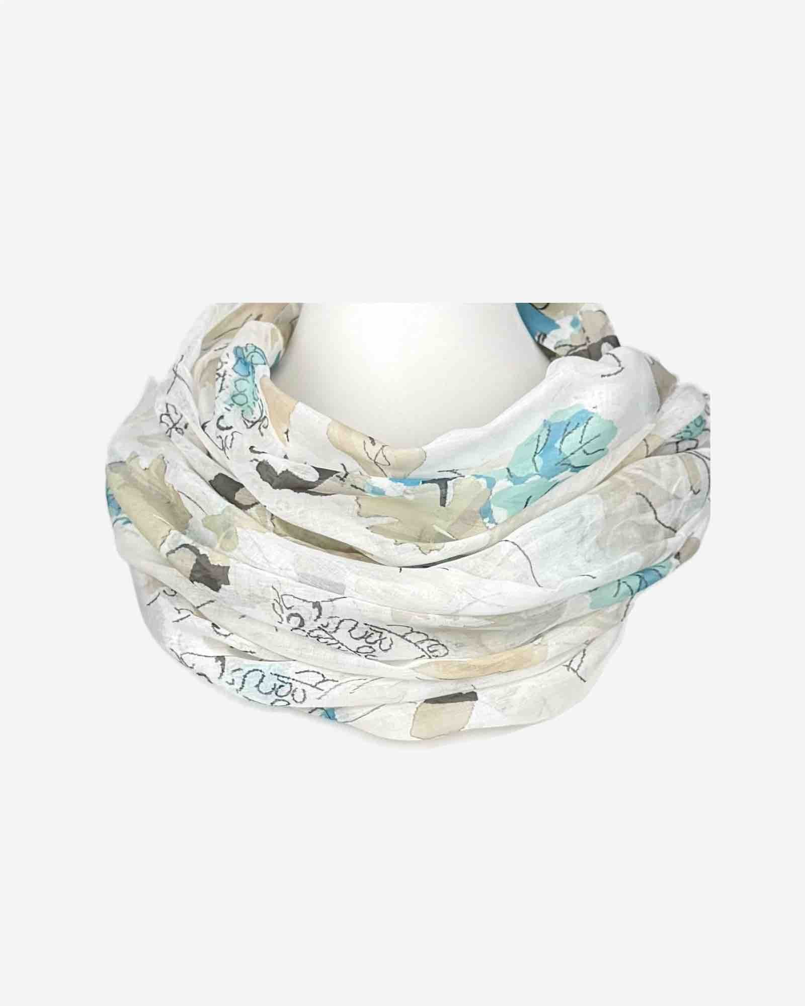 Damen Loop-Schal mit Aquarell-Muster