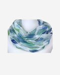 Damen Loop Schal Blätter-Print