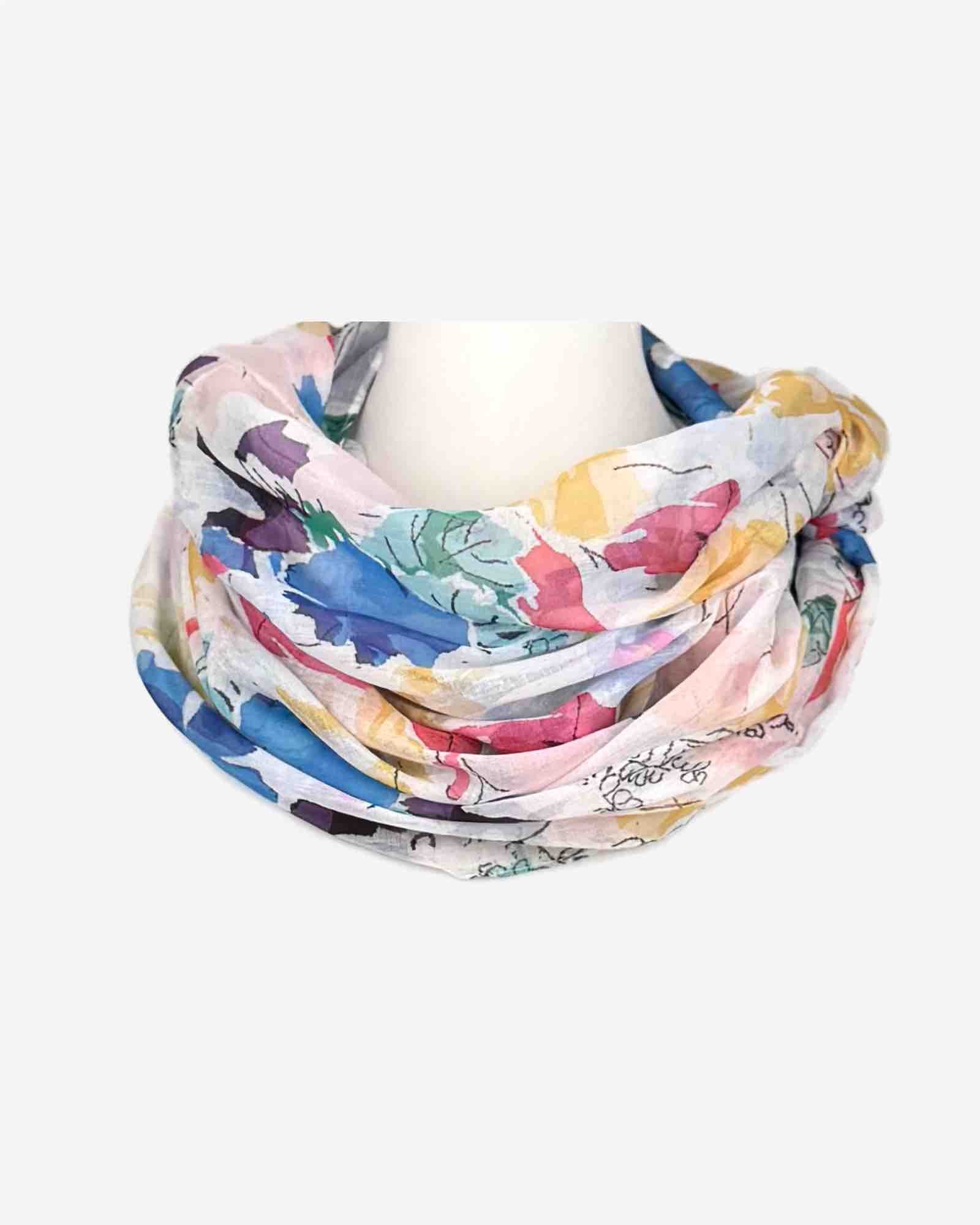 Damen Loop-Schal mit Aquarell-Muster