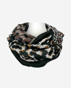 Damen Loop Schal mit Leo-Print – wärmend & weich