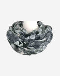 Damen Loop Schal mit Blätter-Muster – weich & angenehm wärmend