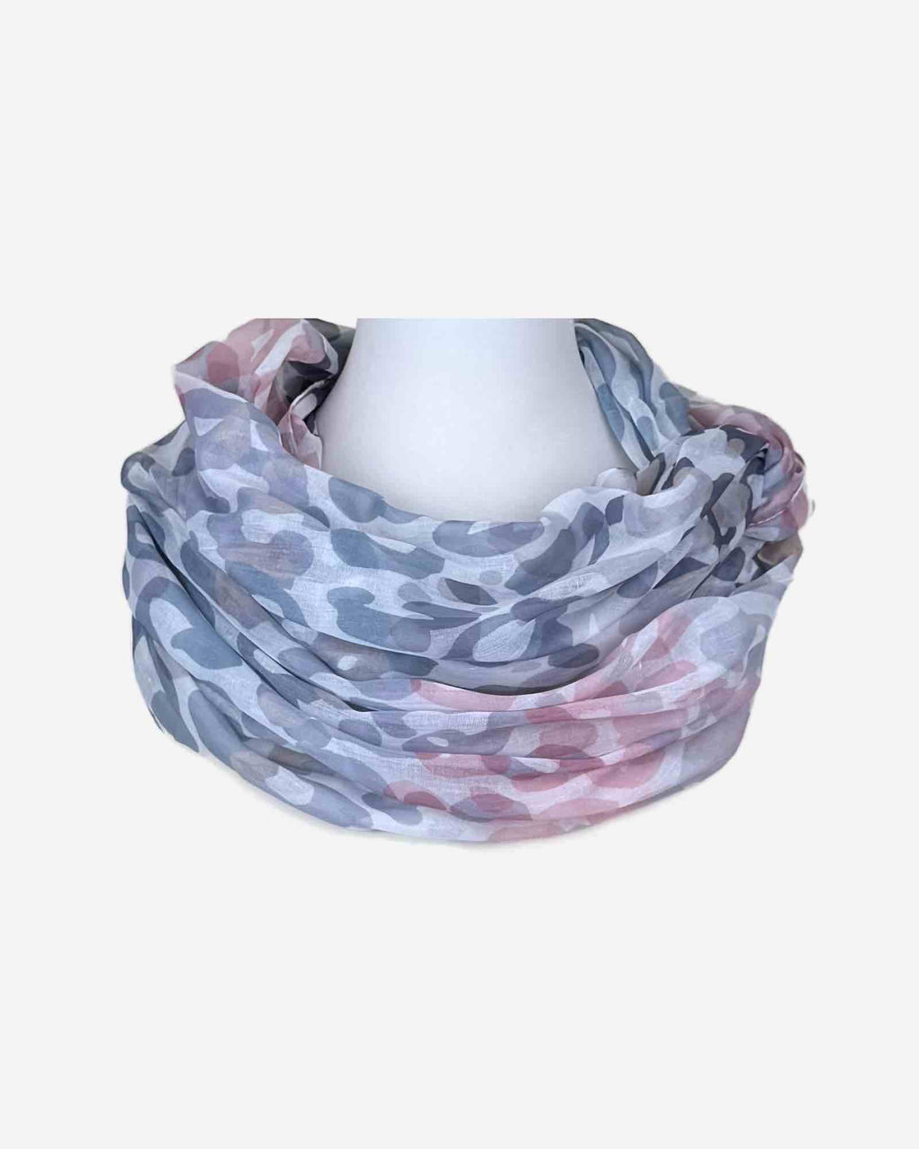 Damen Loop Schal Leo-Print
