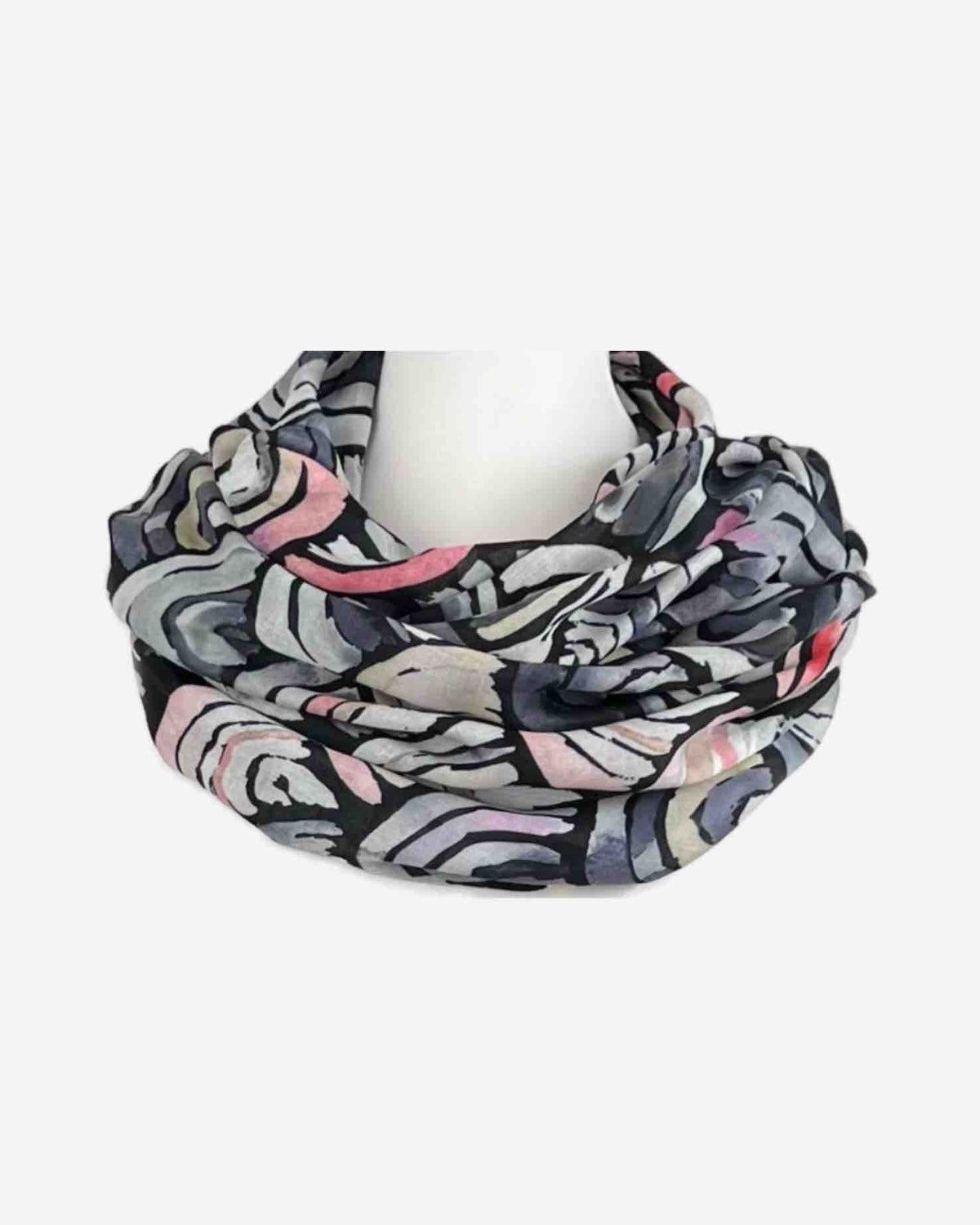Damen Loop Schal mit Regenbogen-Muster