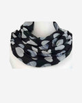 Damen Loop Schal mit Herzmuster – weich & leicht