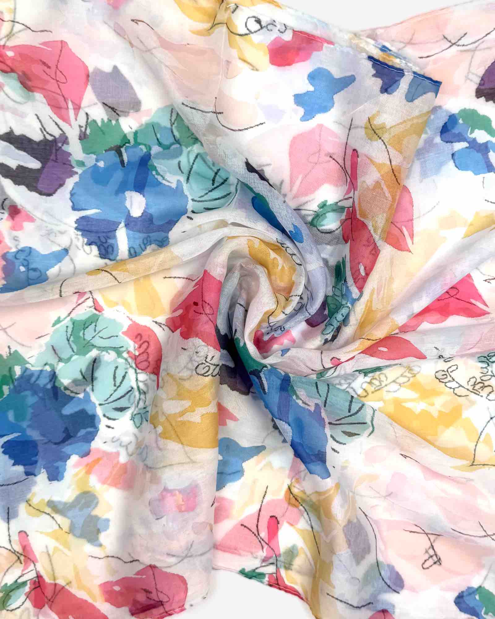 Damen Loop-Schal mit Aquarell-Muster