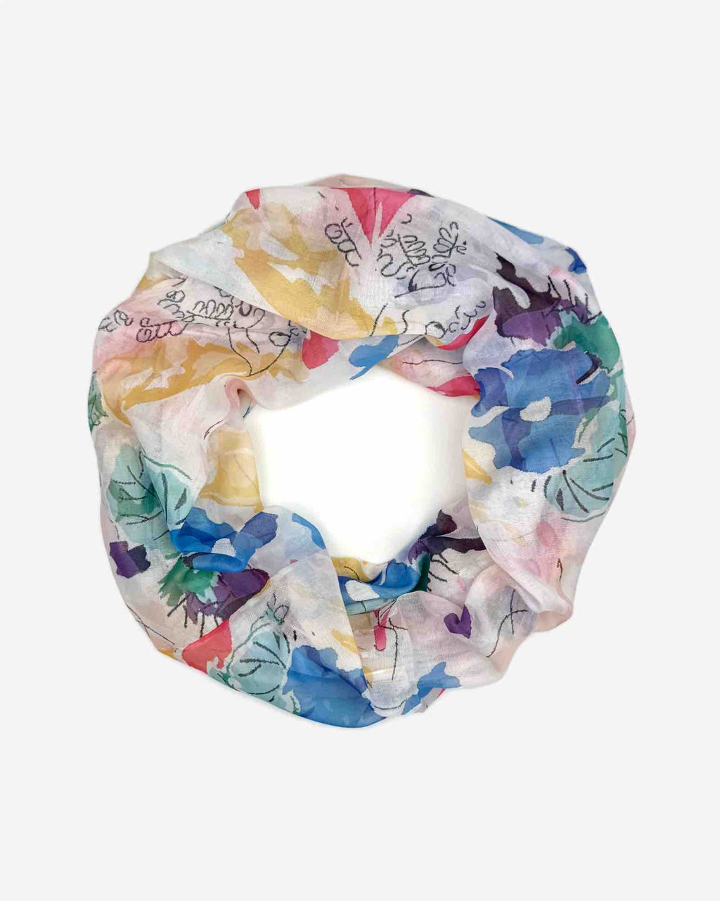 Damen Loop-Schal mit Aquarell-Muster