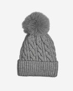 Damen Strickmütze mit Bommel – weich & gefüttert