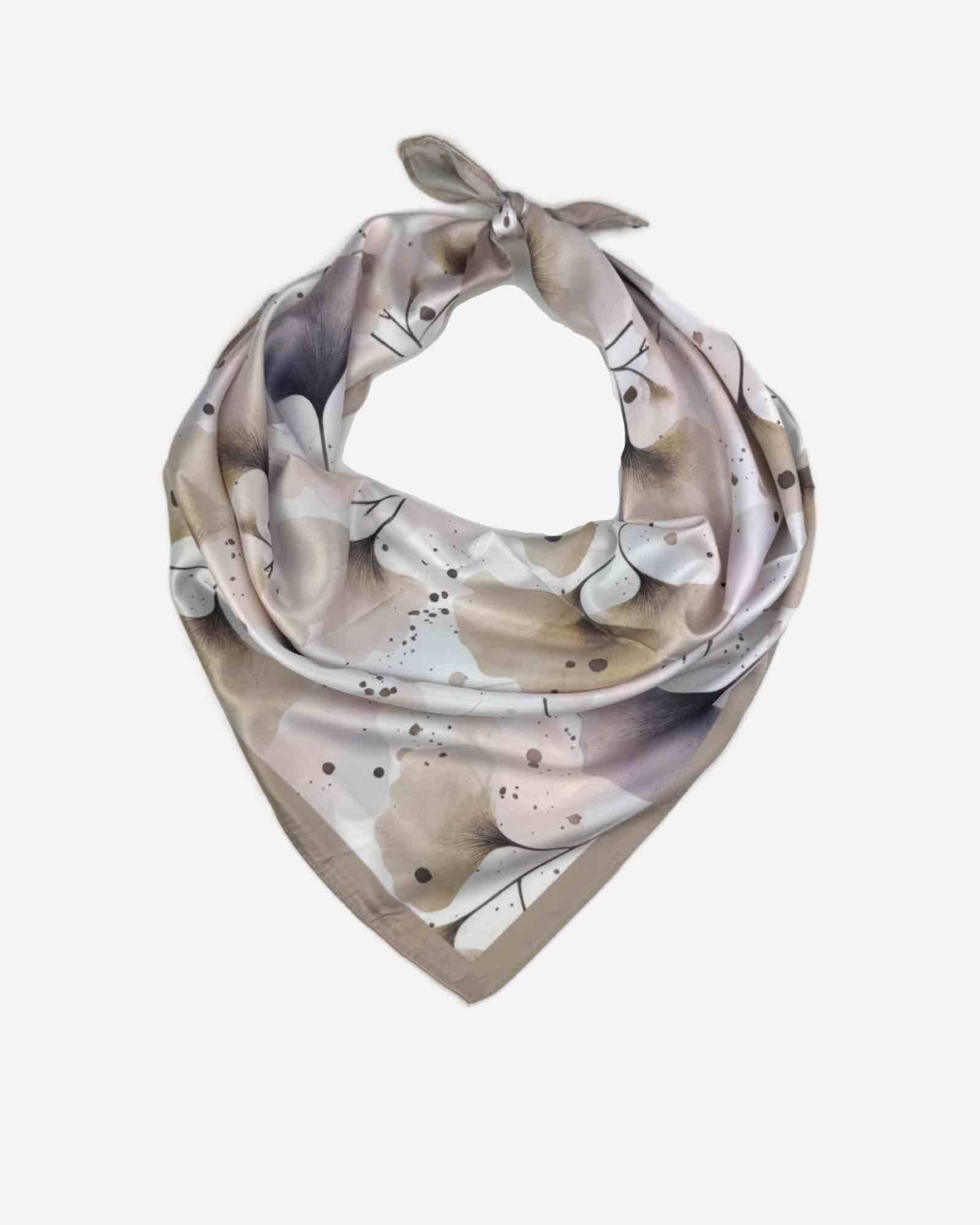 Nickituch Damen Halstuch mit Blumenmuster
