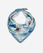 Nickituch Damen Halstuch mit Blumenmuster
