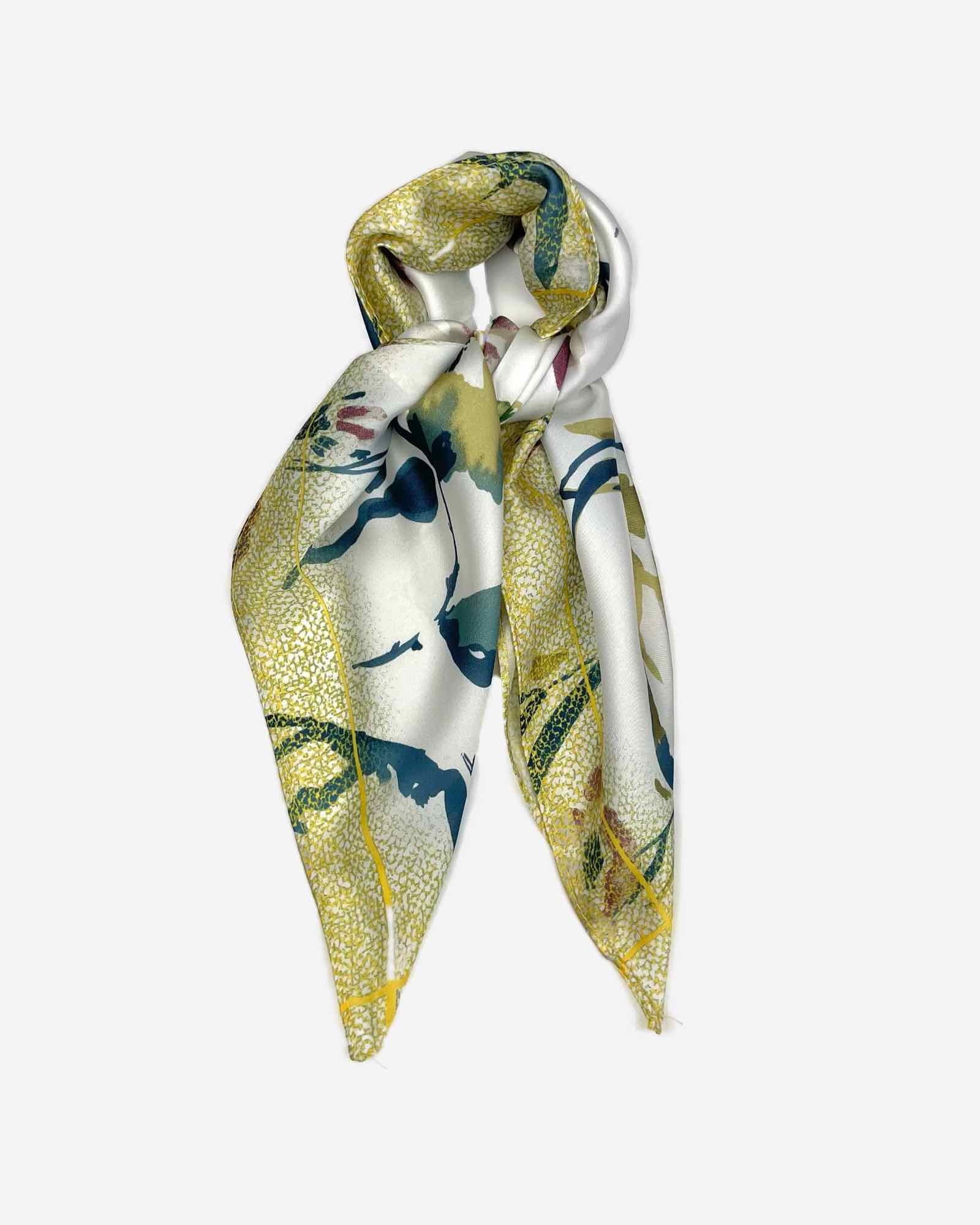 Damen Nickituch mit Blüten-Muster