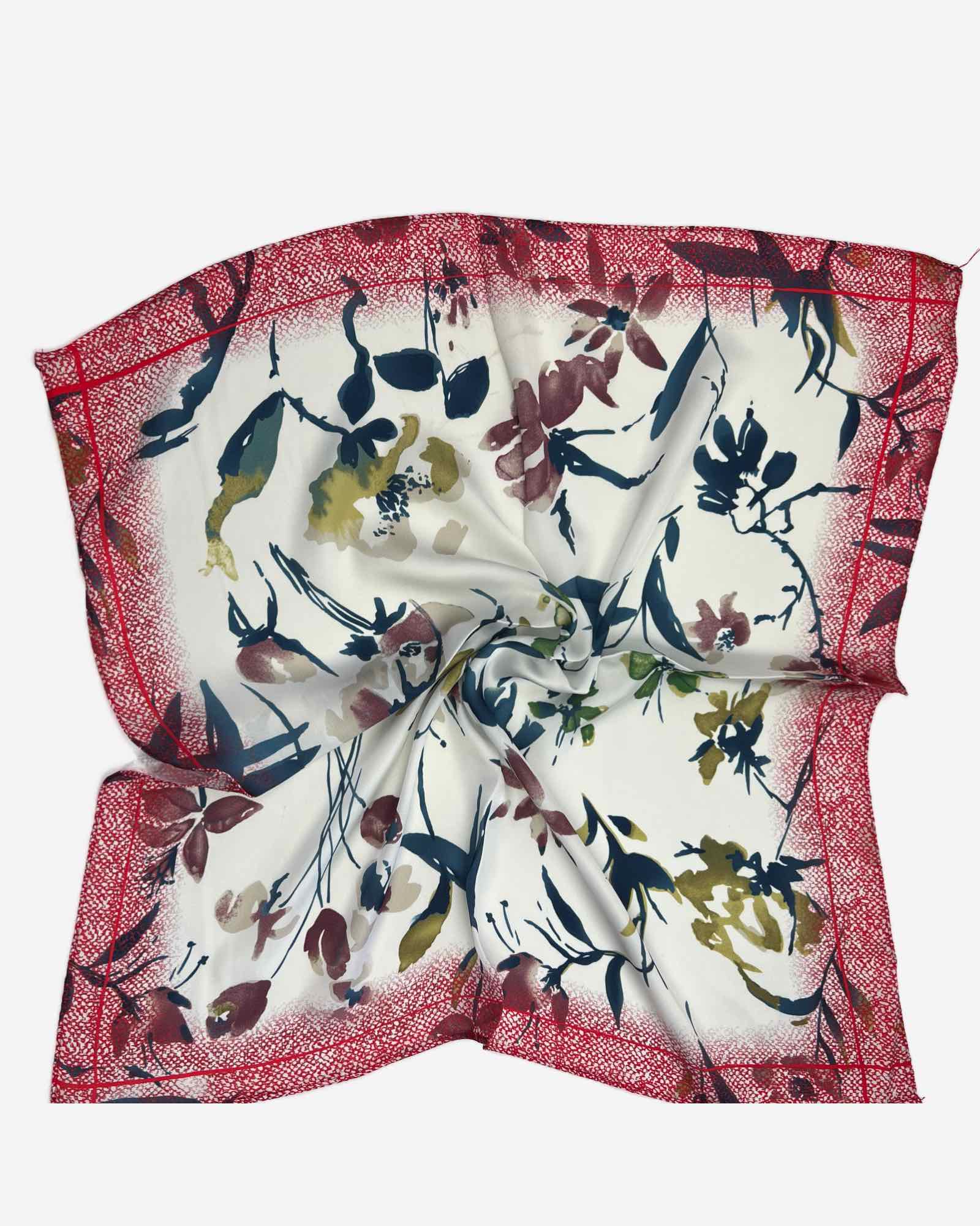 Damen Nickituch mit Blüten-Muster