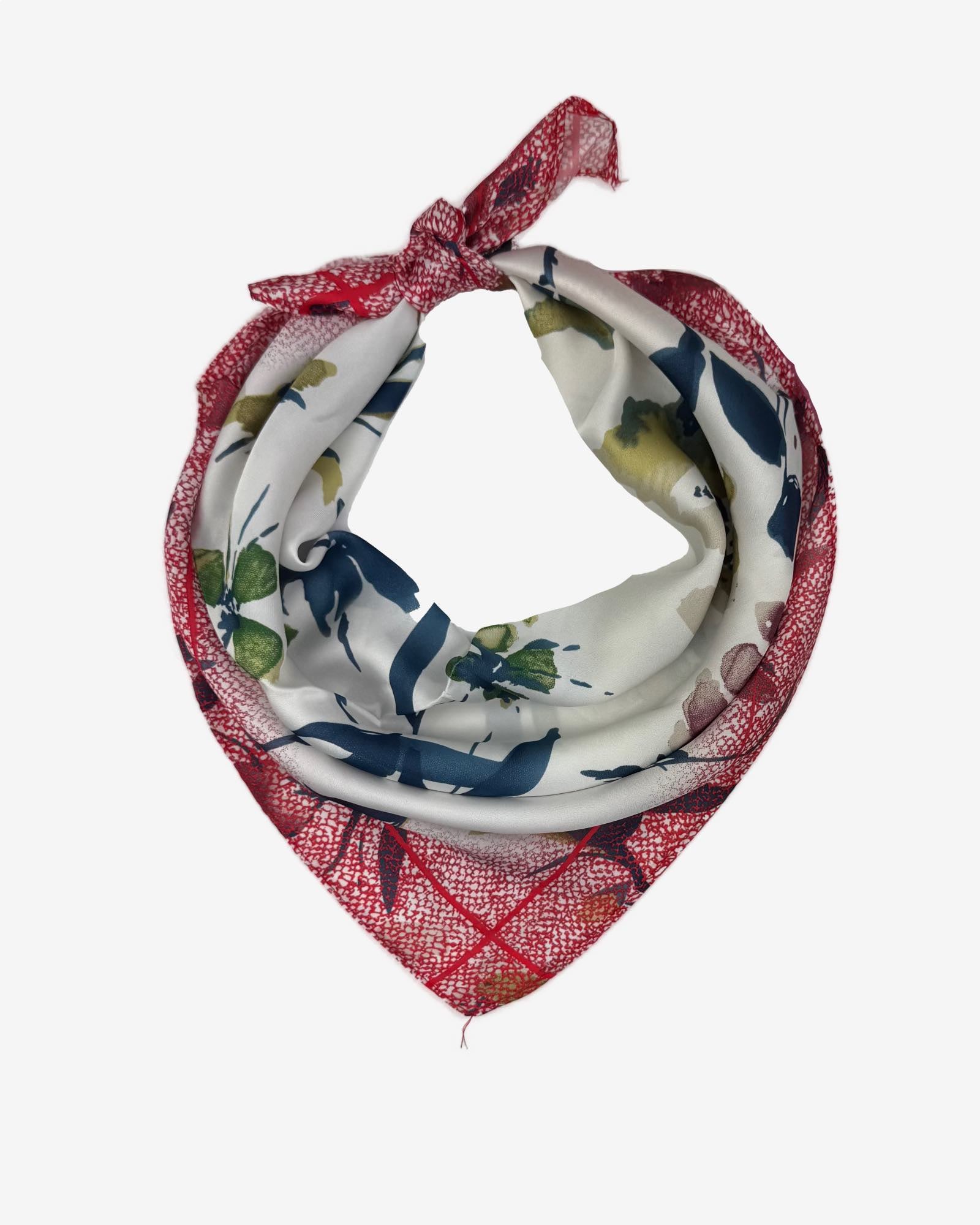 Damen Nickituch mit Blüten-Muster