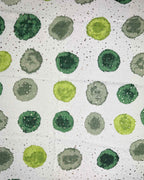 Leichter Schal mit Grün-Muster & Glitzer