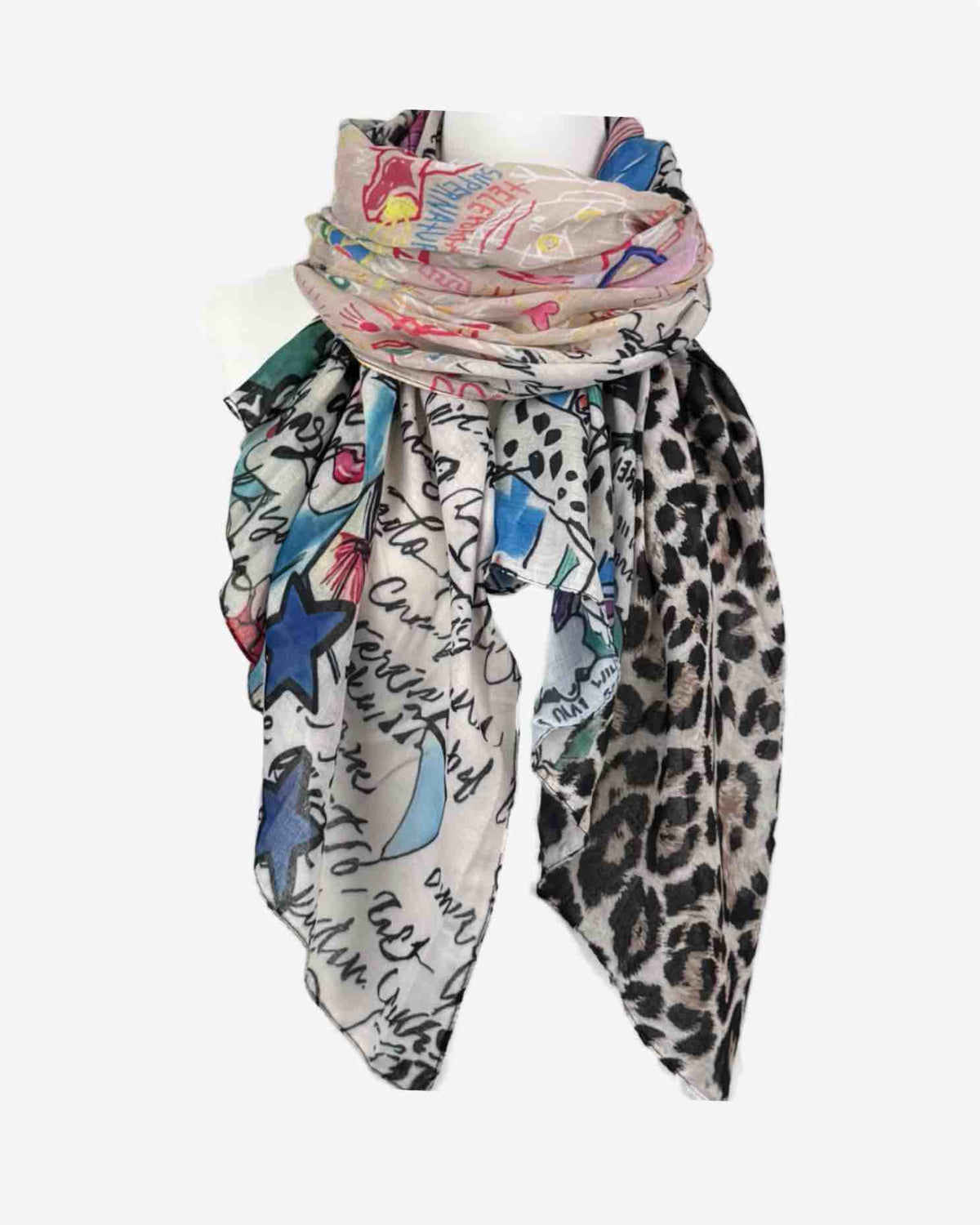 Damen Schal mit Kunstprint