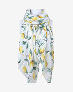 Damen Schal mit Zitronen Print