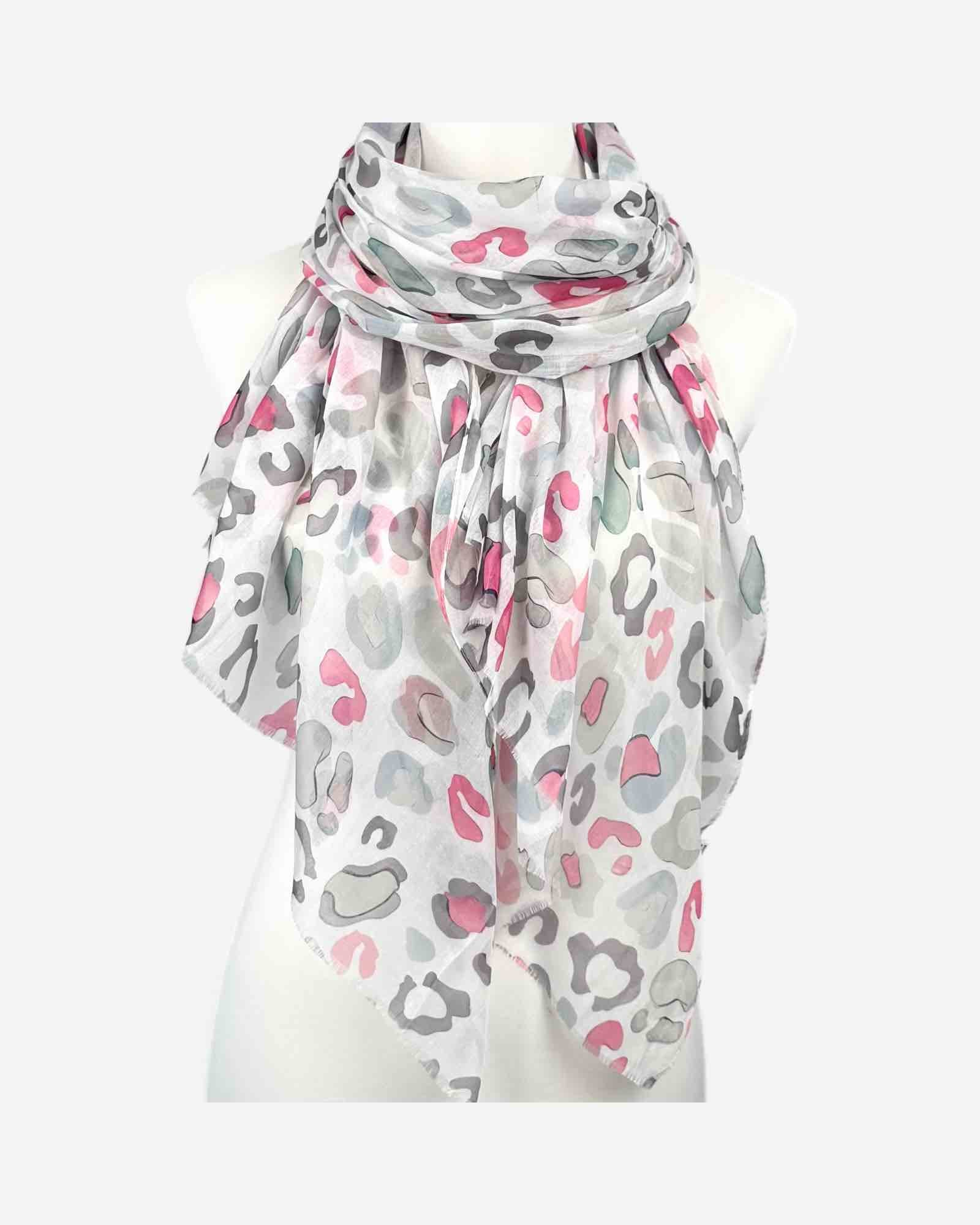 Leichter Damen Schal mit Leo-Print