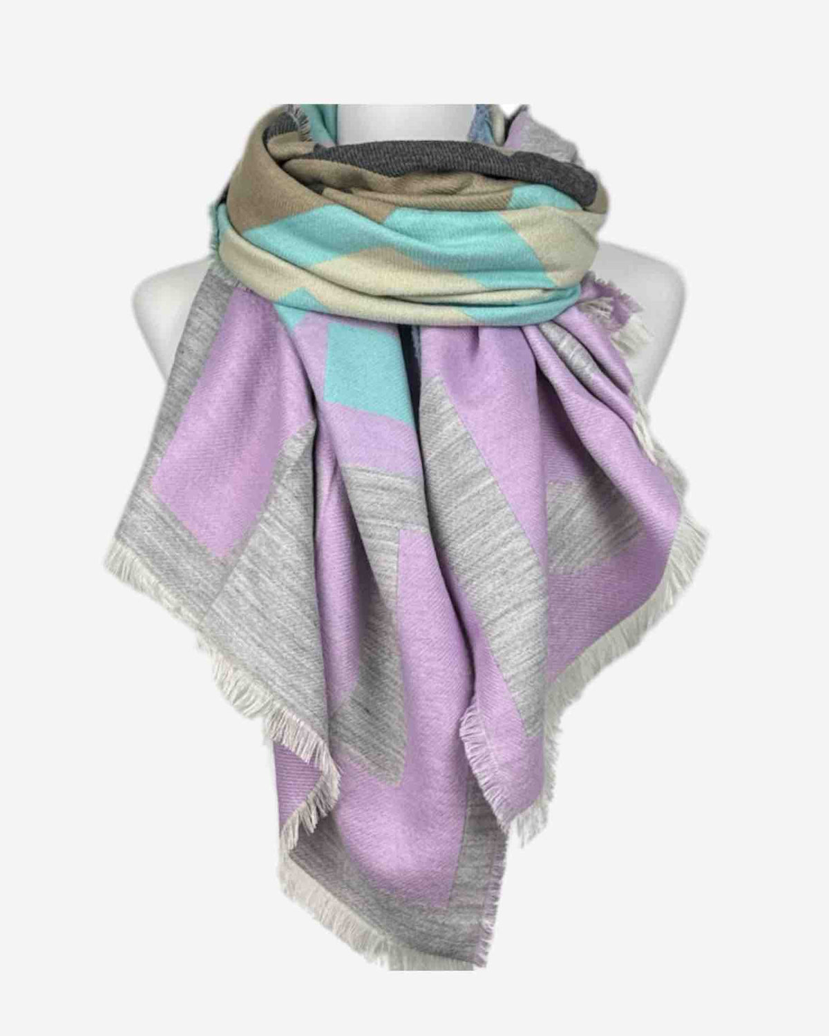 Warmer Damen Schal mit LOVE Print  – weich & kuschelig