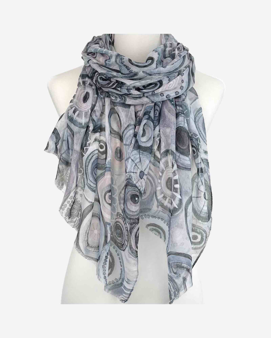 Leichter Damen Schal mit Mandala-Muster