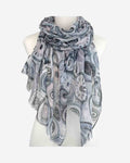 Leichter Damen Schal mit Mandala-Muster