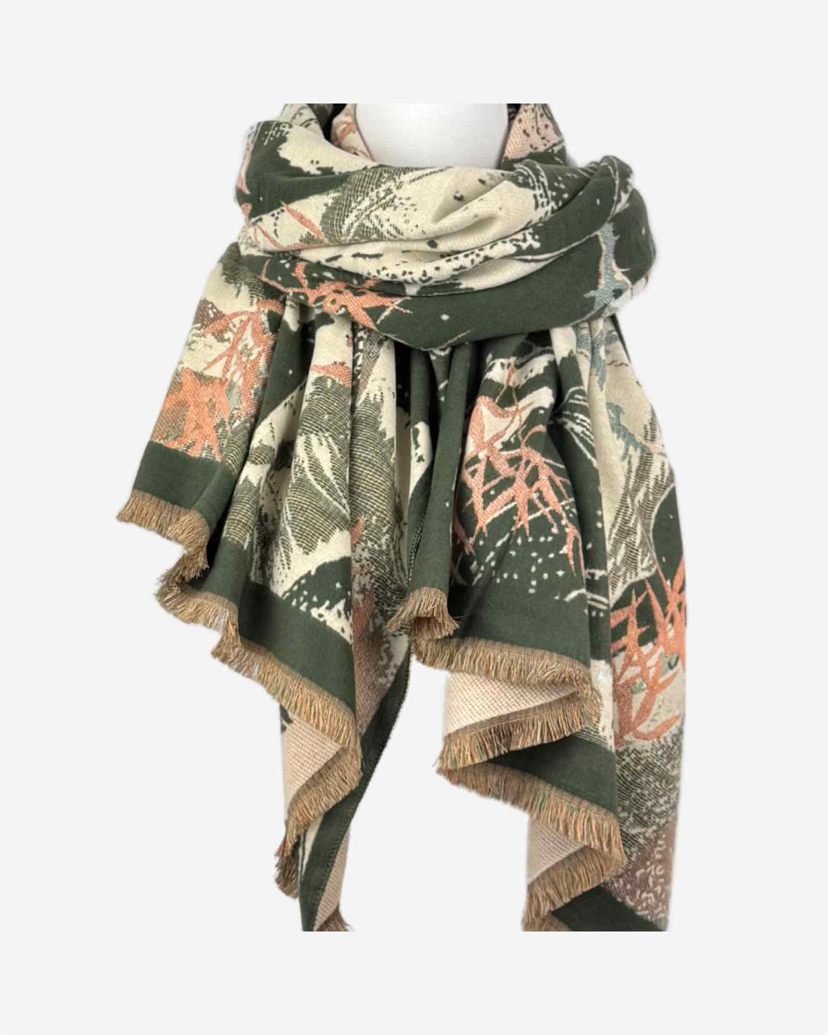 Warmer Damen Schal mit Leo-Muster – weich & kuschelig