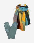 Set: Schal mit Handschuhen