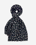 Damen  Schal mit Herz Muster & Glitzer