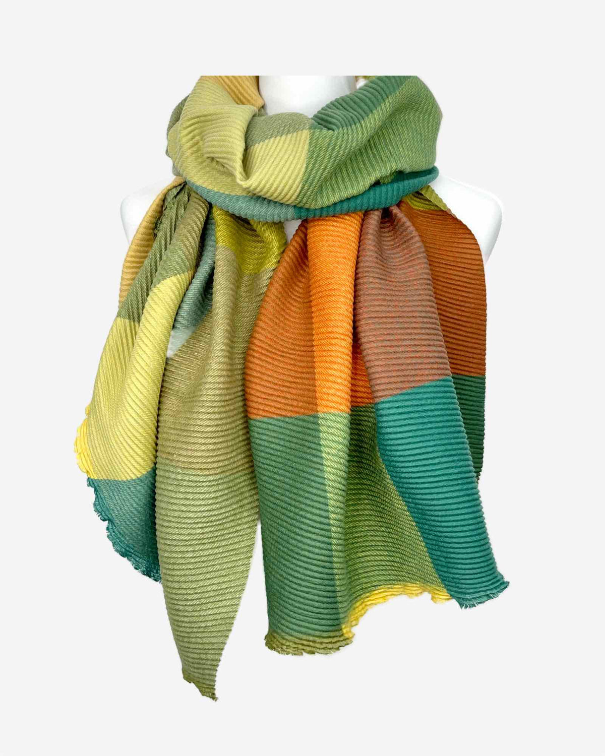 Damen Schal mit Karo-Muster – warm & weich